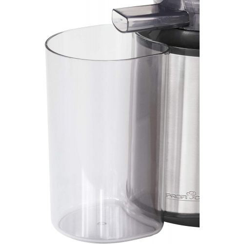  Profi Cook PC-SJ 1141 Slow Juicer, Elektrischer Entsafter, Optimale, vitaminerhaltende Saftausbeute, Edelstahlgehause