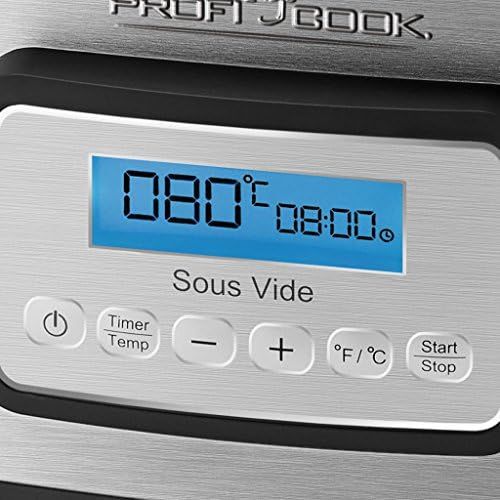  [아마존베스트]Profi Cook SV - 1112 ProfiCook Sous Vide - Slow Cooker and Vacuum for Kitchen Cooking at Low Temperature 8.5 L 520 W Grey / Black [Energy Class a] 8.5 Litres, Single