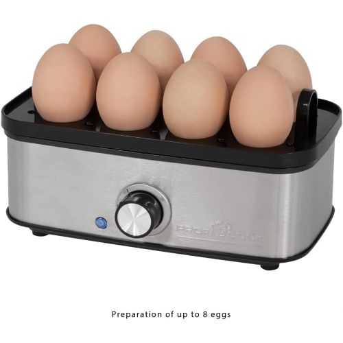  [아마존베스트]Profi Cook 501139 ProfiCook PC-EK 1139 Egg Boiler for up to 8 Eggs Omelette / Poacher Function, Acoustic End Signal Stainless Steel