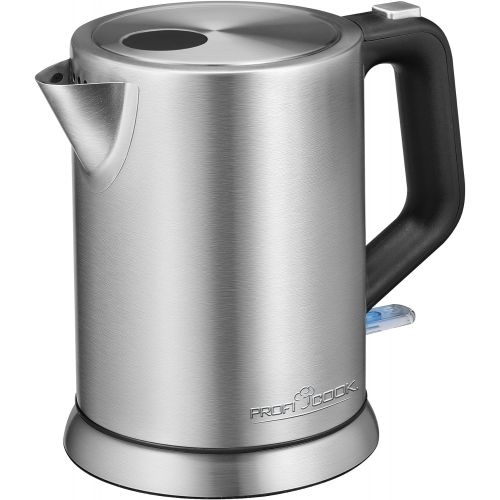  [아마존베스트]ProfiCook PC-WKS 1106 Stainless Steel Kettle 1 Litre Maximum 1850-2200 Watt Water Level Indicator Inox