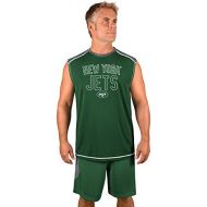 Profile Big & Tall NFL New York Jets Adult Men NFL Plus S/Synthetic Muscle,3X,Storm Grey/Dk Green