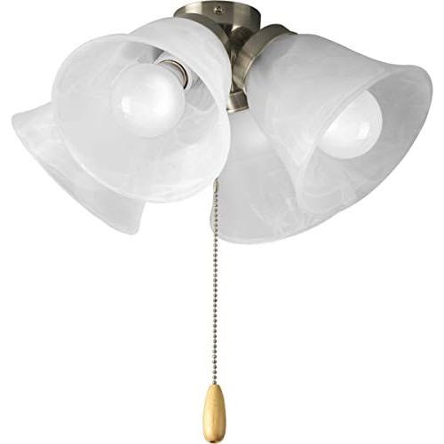  [아마존베스트]Progress Lighting P2643-09WB AirPro Ceiling Fans, Brushed Nickel