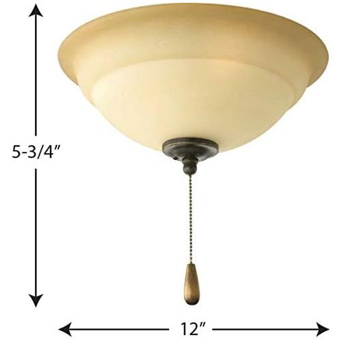  [아마존베스트]Progress Lighting P2645-77WB Torino Ceiling Fans, Forged Bronze