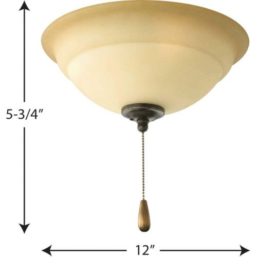  [아마존베스트]Progress Lighting P2645-77WB Torino Ceiling Fans, Forged Bronze