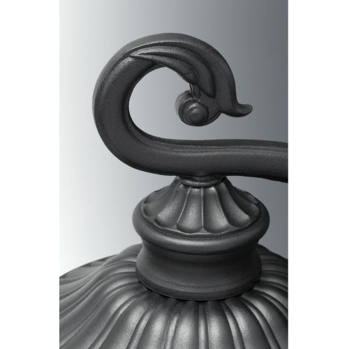  Progress Lighting P5520-31 Meridian Cast Aluminum Chain-Hung Lantern, Textured Black