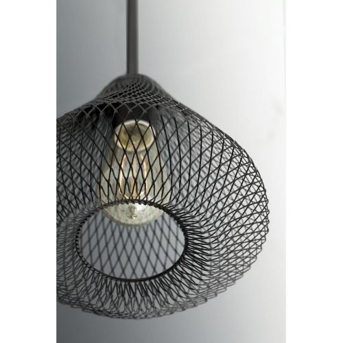  Progress Lighting P5338-20 Mesh One-Light Mini-Pendant, Antique Bronze