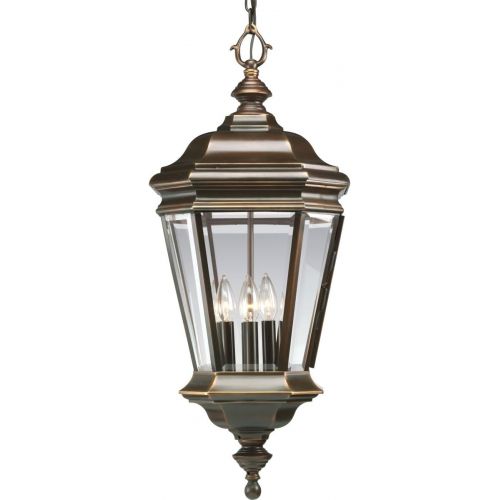  Progress Lighting P5574-108 4-Light Crawford Cast Hanging Lantern, Oil Rubbed Bronze