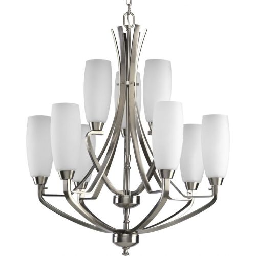  Progress Lighting P4439-20 9-Light Two-Tier Westin Chandelier, Antique Bronze