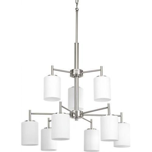  Progress Lighting P4726-31 ContemporarySoft 9-100W Med Chandelier, 104 x 25.5 x 28, Black