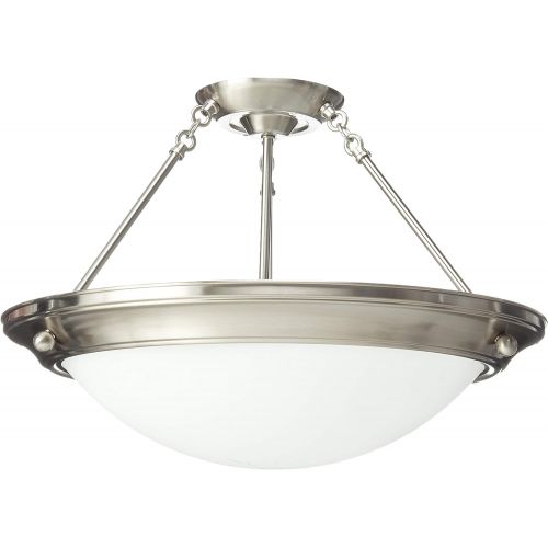  Progress Lighting P3569-09 Med Semi-Flush, 3-100-watt