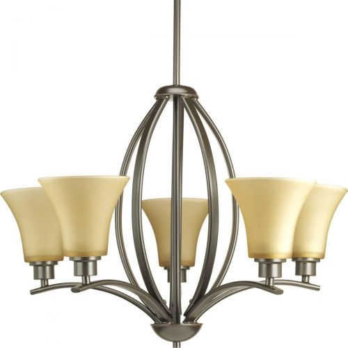  Progress Lighting P4490-09 Joy Collection 5-Light Chandelier, Brushed Nickel