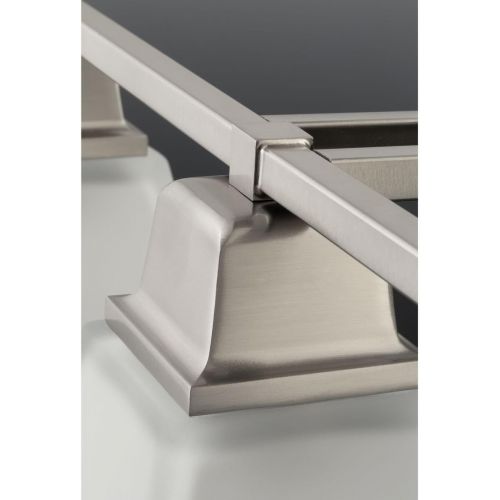  Progress Lighting P3852-09 2-Light Close-To-Ceiling with Square Etched Glass, Brushed Nickel