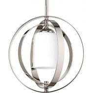 Progress Lighting P7077-104 Equinox 1-Lt. Small Foyer Lanthern with Etched Opal glass shade