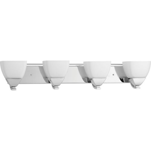  Progress Lighting P2703-09 ContemporarySoft 4-100W Med Bath Bracket, Brushed Nickel