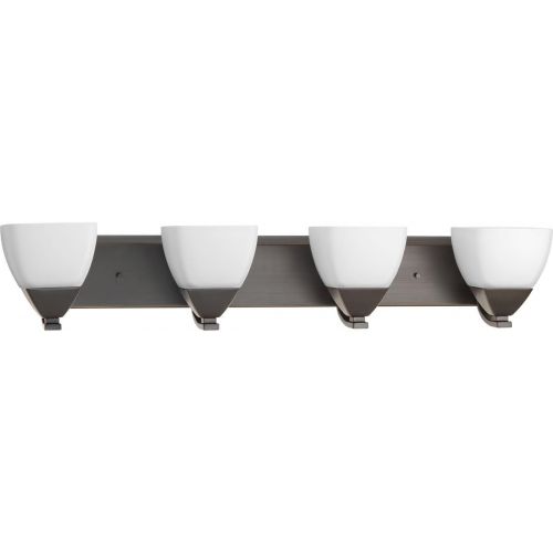  Progress Lighting P2703-09 ContemporarySoft 4-100W Med Bath Bracket, Brushed Nickel