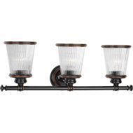 Progress Lighting P2171-139 Traditional/Classic 3-100W Med Bath Bracket, Rubbed Bronze