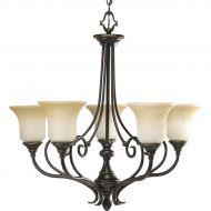 Progress Lighting P4238-77 5-Light Kensington Chandelier, Forged Bronze