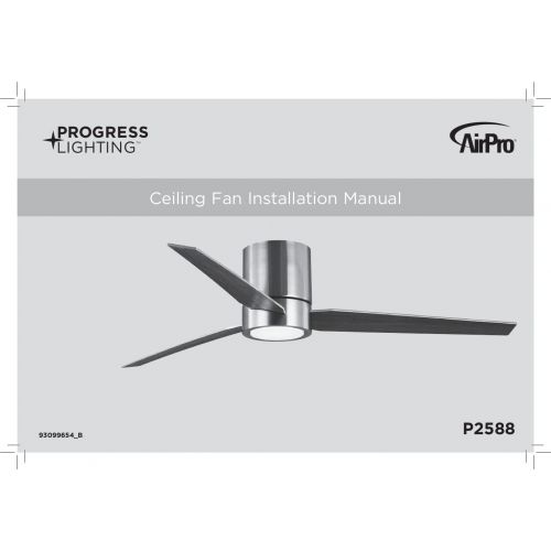  Progress Lighting P2588-0930K Braden Ceiling Fans, 56-Inch, Nickel