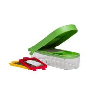 Progressive International Prepworks by Progressive Dice and Slice Chopper, 3 Interchangeable Blades, Veggie Chopper, Fruit Chopper, Onion Chopper, Non-Skid Base: Progressive Fruit And Vegetable Chopper: Kit