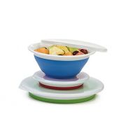 Progressive International Progressive Prepworks Thinstore Collapsible Prep/Storage Bowls with Lids - Set of 3: Kitchen & Dining