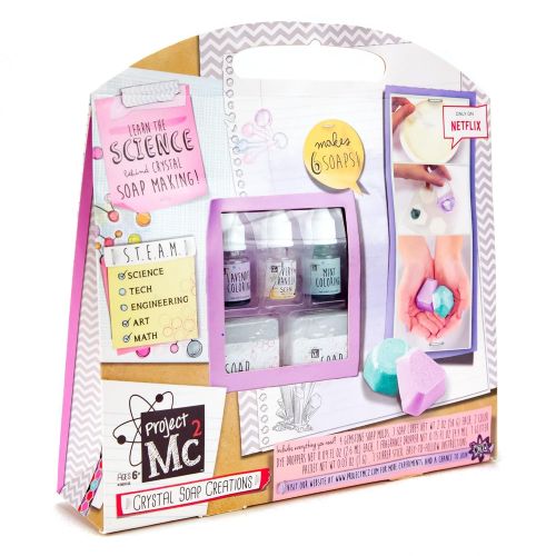  Project Mc2 Project MC2 Make Your Own Crystal Soap Creations by Horizon Group USA, Great Stem Science Experiment, DIY Gemstone Shaped Fragrant Soaps, Vanilla, Mint & Lavender