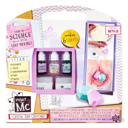  Project Mc2 Project MC2 Make Your Own Crystal Soap Creations by Horizon Group USA, Great Stem Science Experiment, DIY Gemstone Shaped Fragrant Soaps, Vanilla, Mint & Lavender