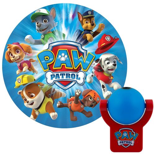  Projectables LED Plug-in Night, Blue and Red, Light Sensing, Auto Nickelodeon Paw Patrol Image on Ceiling, Wall, or Floor, 30604, Multi