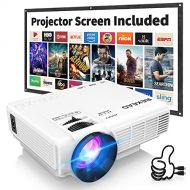 [Latest Upgrade] 4500Lumens Mini Projector, Full HD 1080P 170 Display Supported, PS4,TV Stick, Smartphone, USB, SD Card Supported, Great for Home Theater Movies