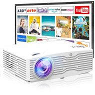 Upgraded Native 1080P Projector, 7500Lumens Full HD Projector, Smartphone Synchronization, Compatible with TV StickPS4DVD PlayerHDMIAVVGA for Indoor and Outdoor Movies, AK-30