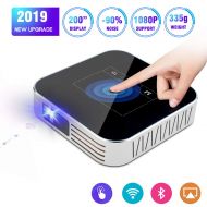 Projector 3500lumens Mini Portable DLP 3D Video Projector Max 300 Home Theater Projector Support 1080P HDMI WiFi Bluetooth USB VGA PS4 Great for Gaming Business Education Built-in