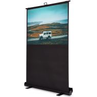 S AFSTAR Safstar Pull up Floor Projection Screen Portable Floor Stand Manual Pull up Home Theater Office Presentation 4:3 Projector Screen Square 80 x 60 View 100 Diagonal