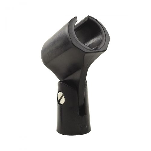  Proline},description:Rubber mic swivel retainer holds your microphone securely. 58 female threaded insert in base. Black.