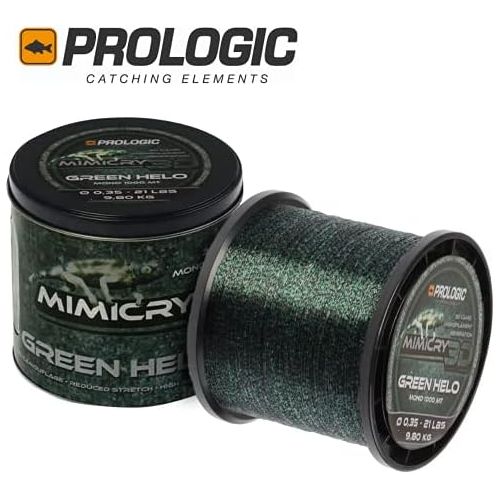  [아마존베스트]Prologic Mimicry Green Helo 1000 m - Carp Line for Carp Fishing - Monofilament Line