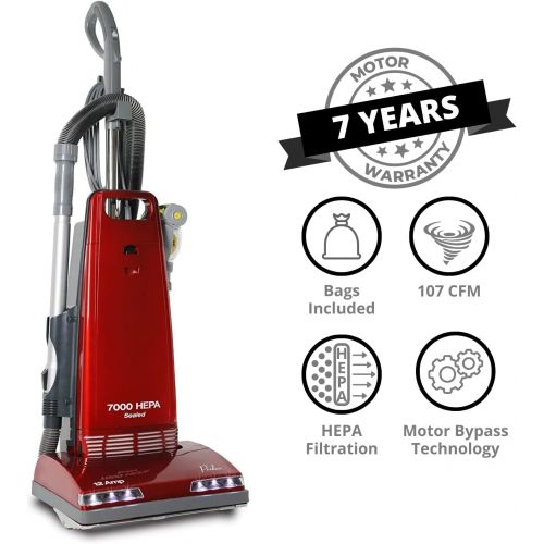  Prolux LED Upright Sealed H-Grade HEPA Allergen Pet Vacuum