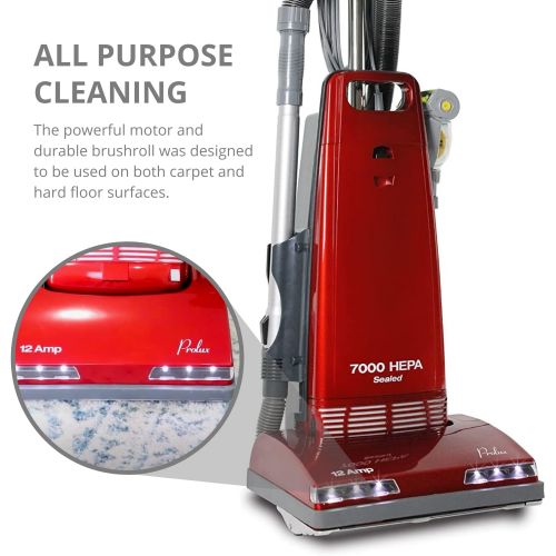  Prolux LED Upright Sealed H-Grade HEPA Allergen Pet Vacuum