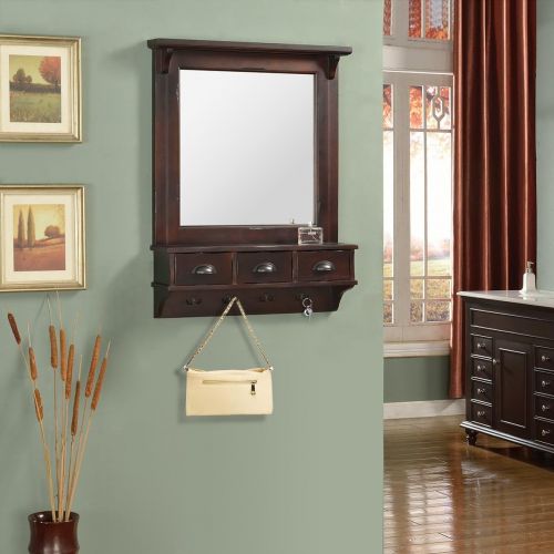  Proman Products Wall Mirror and Organizer