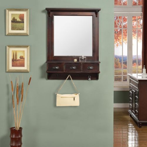  Proman Products Wall Mirror and Organizer