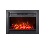 Proman Products TopLife Electric Wall Recessed or Place in Existing Fireplace, Black