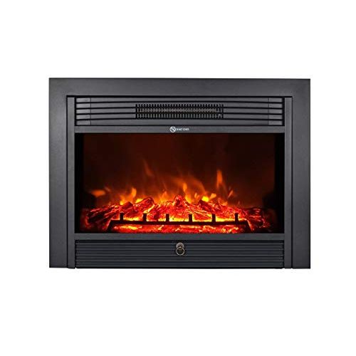  Proman Products TopLife Electric Wall Recessed or Place in Existing Fireplace, Black