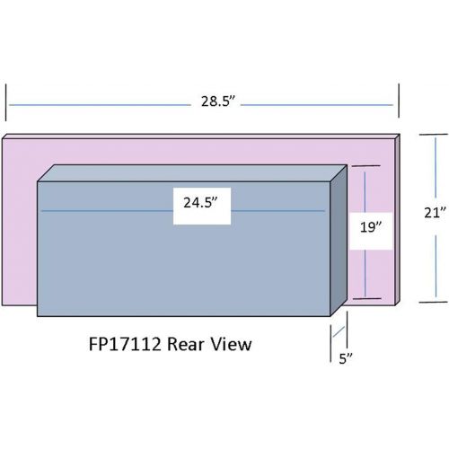  Proman Products TopLife Electric Wall Recessed or Place in Existing Fireplace, Black