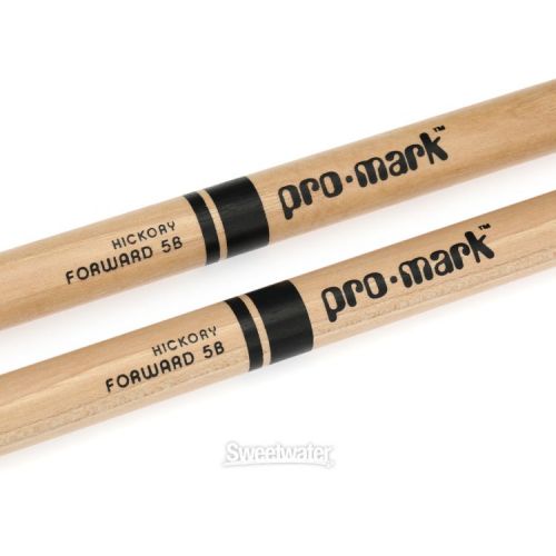  Promark Hickory Drumsticks - 5B - Wood Tip - 4-pack