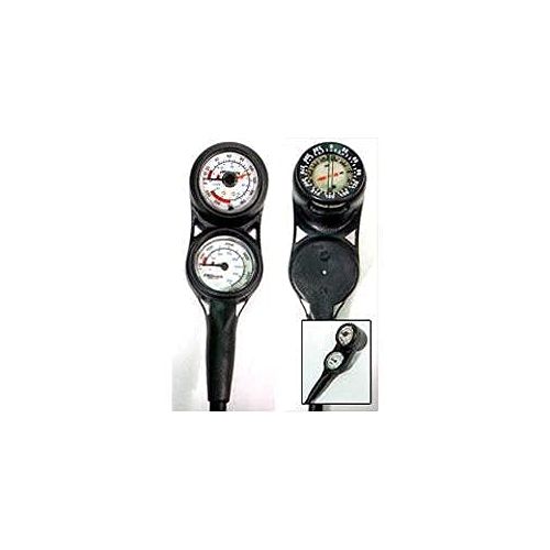  Promate Mini Pressure & Depth Gauge with Compass Gauge Console, Dual Dial - MG040-Compass on Back