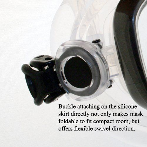  Promate Snorkeling Mask Dry Snorkel Fins Nylon Mesh Bag Set (SCS0094)