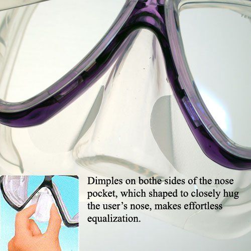  Promate Snorkeling Mask Dry Snorkel Fins Nylon Mesh Bag Set (SCS0094)