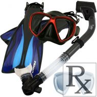 Promate Deluxe Snorkeling Gear Scuba Diving Fins Mask Dry Snorkel Set/ SCS0079