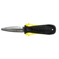 Promate Deep See by Aqua Lung Squeeze Lock SS- Blunt Tip Dive Knife (Yellow)