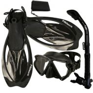 Promate PROMATE Snorkeling Matrix Mask Dry Snorkel Fins Mesh Bag Set