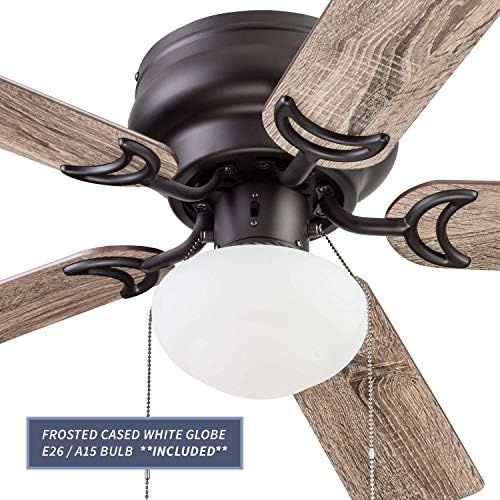  [아마존베스트]Prominence Home 51584 Alvina Ceiling Fan, 44, Farmhouse Bronze