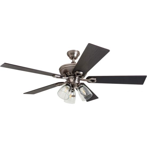  [아마존베스트]Prominence Home 50388 Glenmont Rustic Ceiling Fan, 52, Antique Pewter