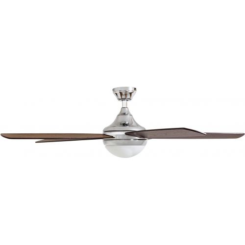  [아마존베스트]Prominence Home 80095-01 Ashby Ceiling Fan with Remote Control and Dimmable Integrated LED Light Frosted Fixture 52 Contemporary Indoor, 5 Blades Newport Brown/Tumbleweed, Sleek Ch